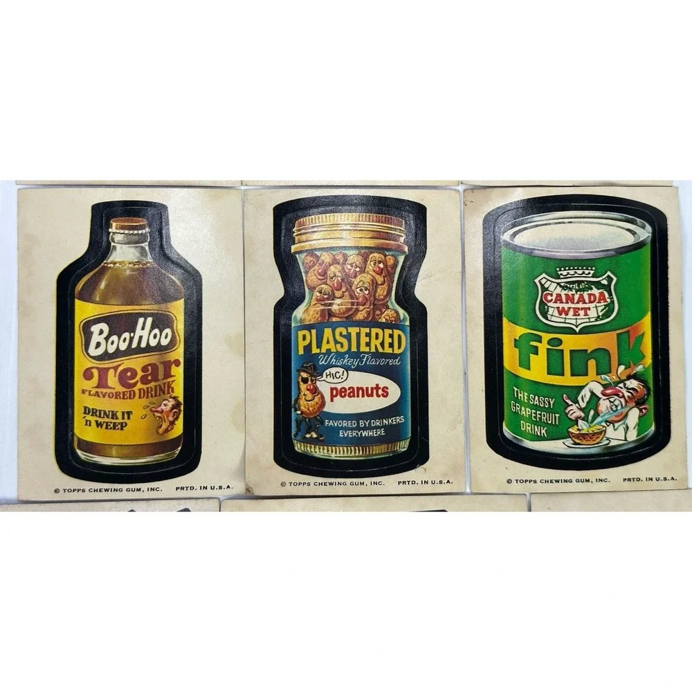 Vintage Lot 11 Topps Chewing Gum‎ WACKY PACKAGES Stickers Series Vintage 1970s